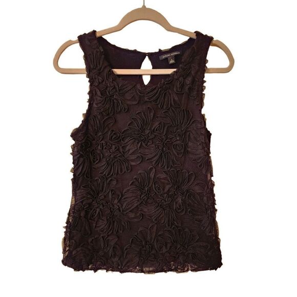 Banana Republic puff mesh overlay tank - Picture 1 of 8